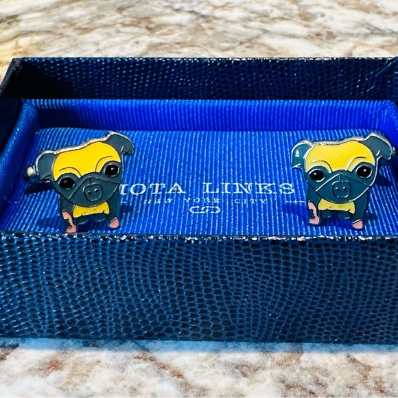 Iota Links - PUG cuff links, brand new in gift box - Picture 1 of 5